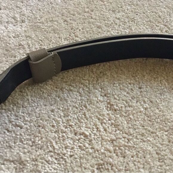 Chico's Blue Bead Faux Leather Adjustable Length Belt Silver Buckle - Picture 7 of 11